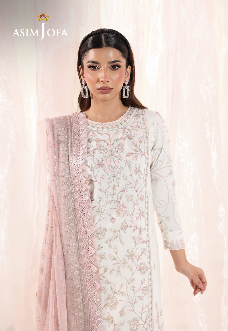 AJUEV-17 EMBROIDERED SLUB LAWN UNSTITCHED 3 PCS