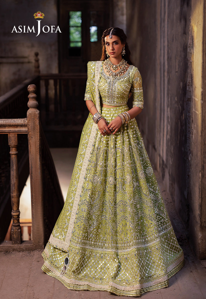 AJKBD-04 EMBROIDERED NET STITCHED 2 PCS