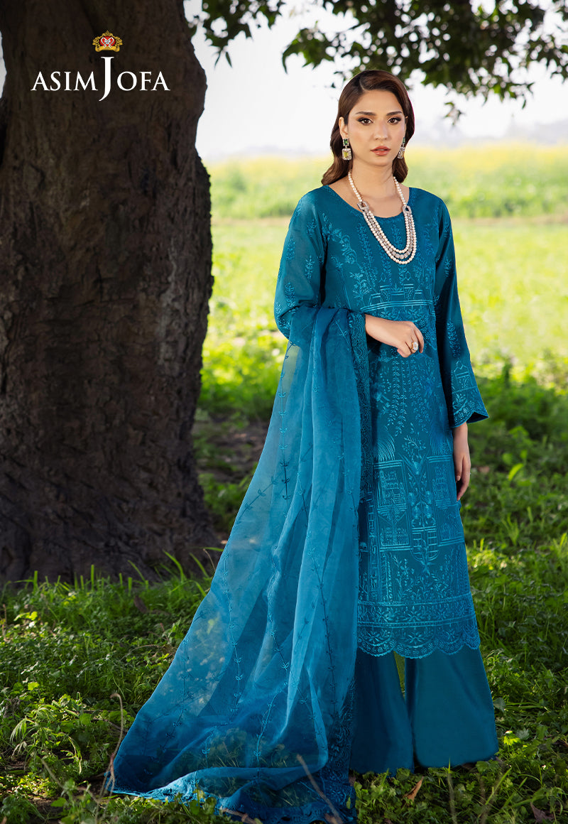 AJELLD-17 EMBROIDERED LAWN STITCHED 3 PCS