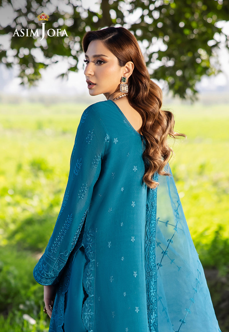 AJELLB-17 EMBROIDERED LAWN STITCHED 3 PCS