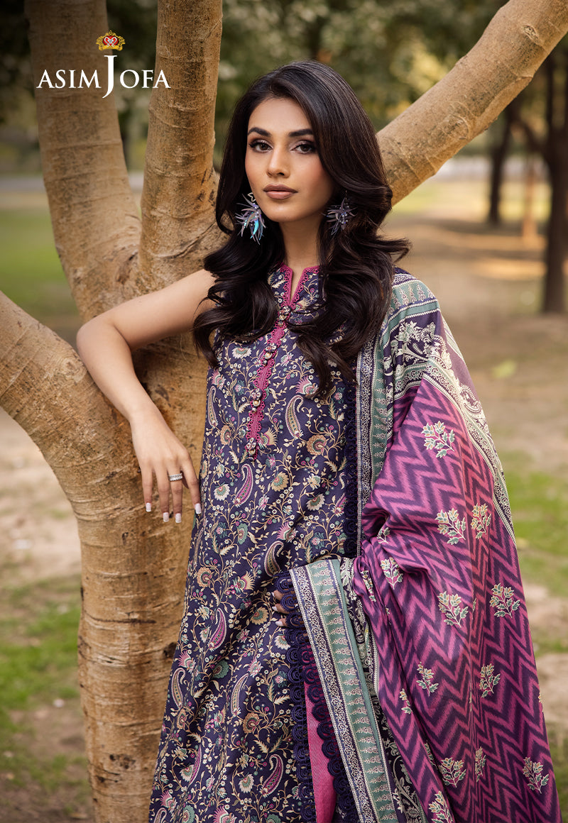 AJUBJD-30 Printed LAWN Stitched 3 PC
