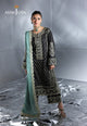 AJUEVD-13 EMBROIDERED SILK Stitched 2 PCS
