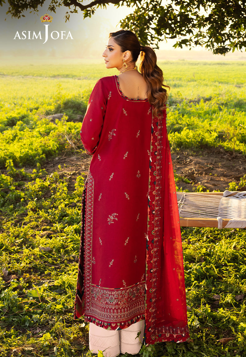 AJELLD-06 EMBROIDERED LAWN Stitched 1 PC