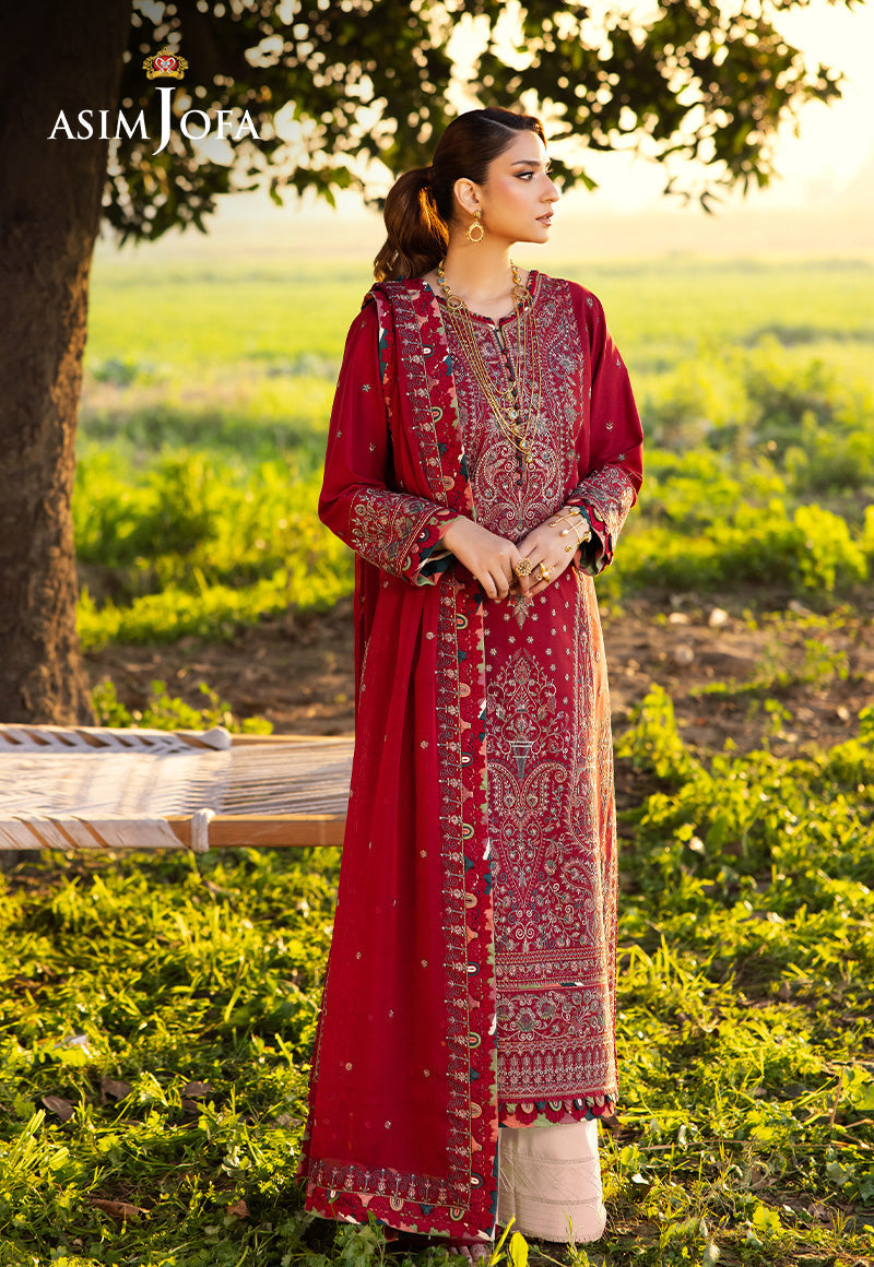 AJELLD-06 EMBROIDERED LAWN Stitched 1 PC