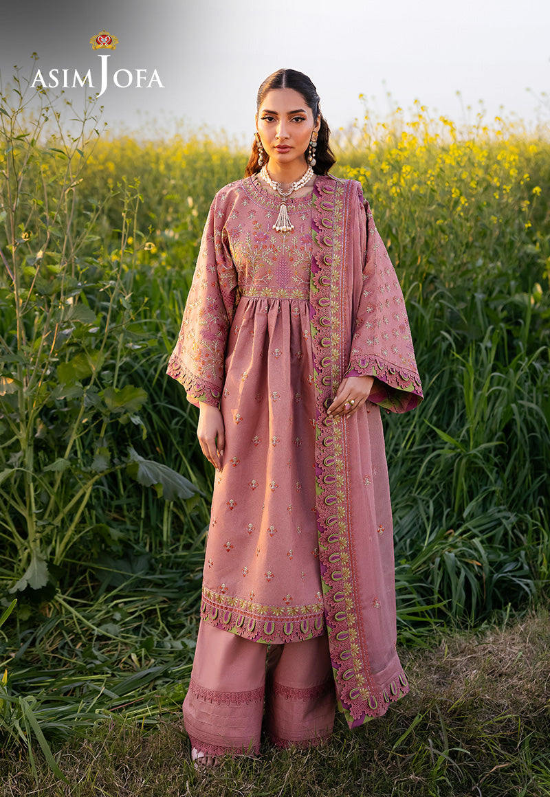 AJELLD-16 EMBROIDERED LAWN Stitched 3PCS