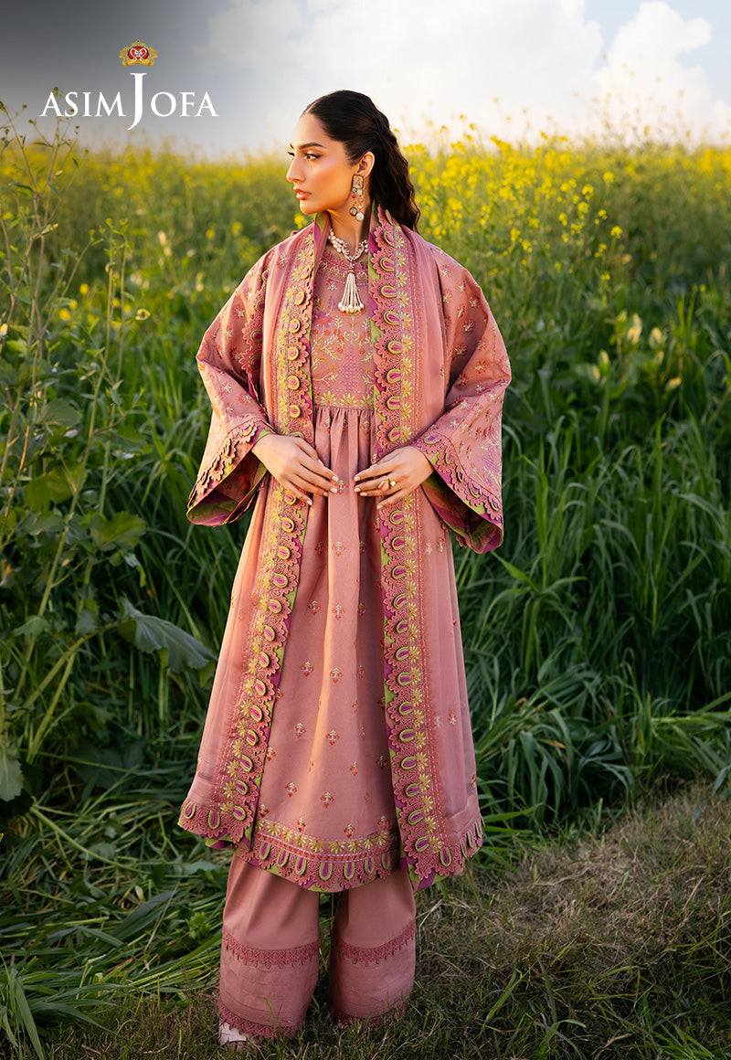 AJELLD-16 EMBROIDERED LAWN Stitched 3PCS