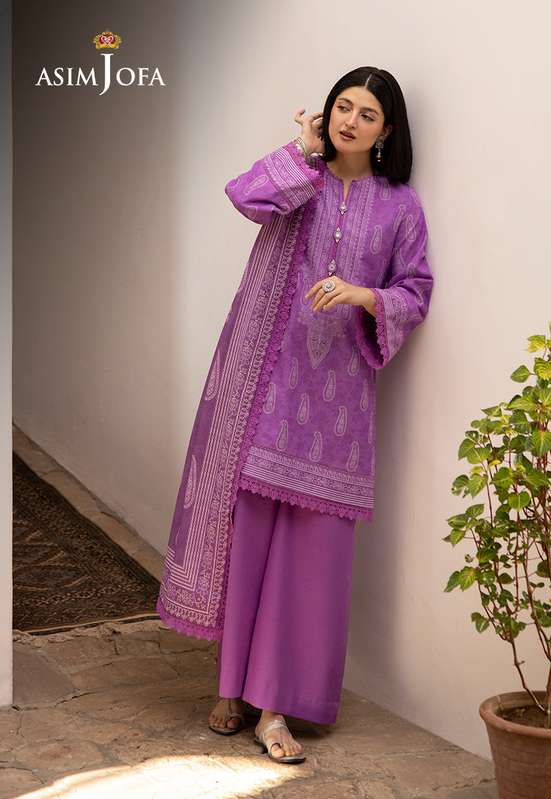 AJUWD-34 PRINTED STITCHED 3 PCS