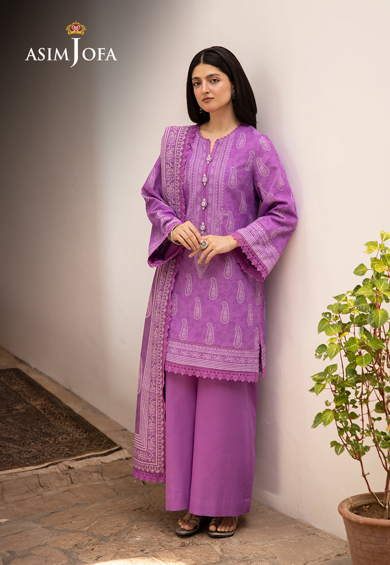 AJUWD-34 PRINTED STITCHED 3 PCS