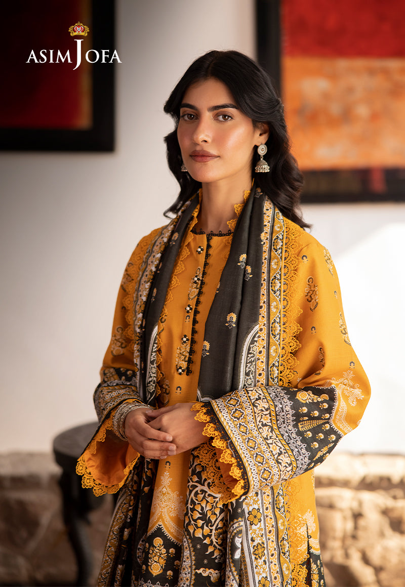 AJUWD-38 PRINTED STITCHED 3 PCS