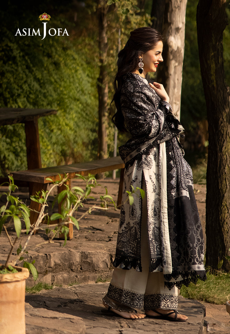 AJUWD-04 EMBROIDERED STITCHED 3 PCS