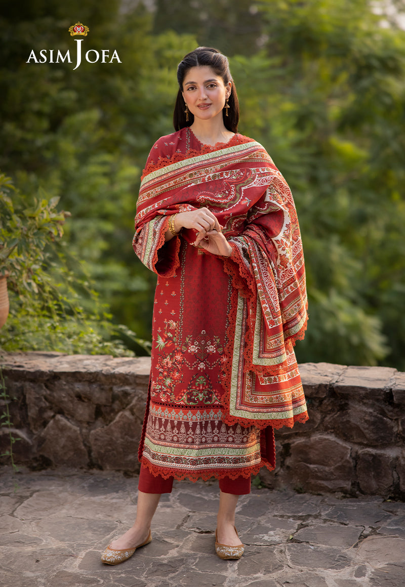 AJUWD-35 PRINTED STITCHED 3 PCS