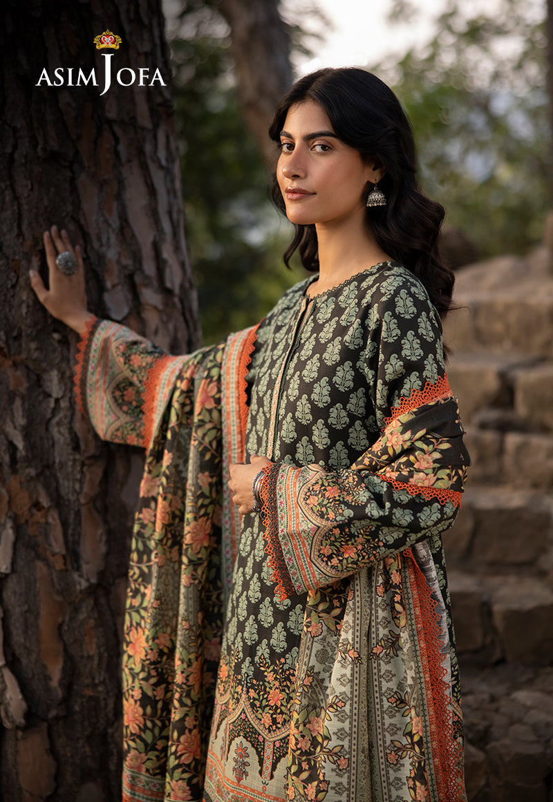 AJUWD-43 PRINTED STITCHED 3 PCS