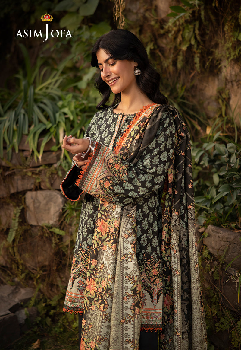 AJUWD-43 PRINTED STITCHED 3 PCS