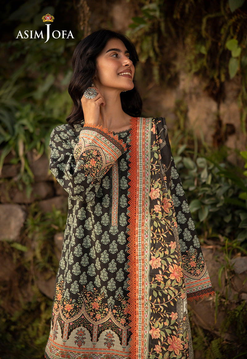 AJUWD-43 PRINTED STITCHED 3 PCS
