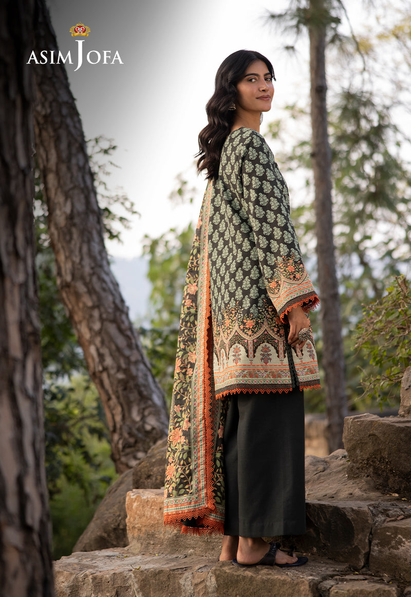 AJUWD-43 PRINTED STITCHED 3 PCS