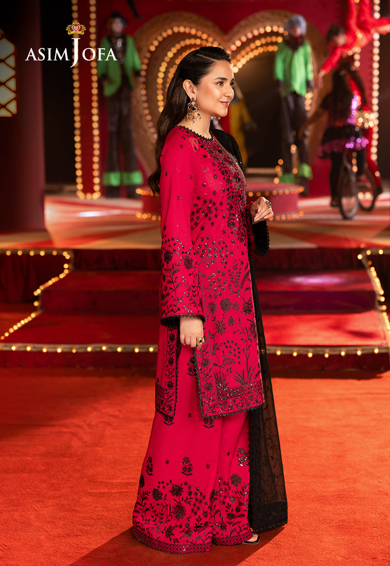 AJLF-11 EMBROIDERED BOSKI SILK 3 PCS
