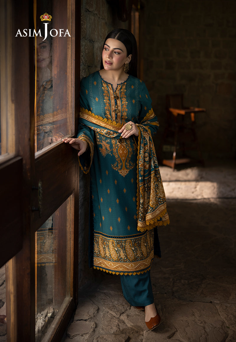 AJUWD-66 PRINTED STITCHED 3 PCS