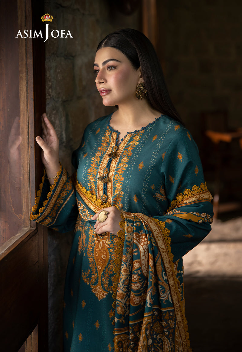 AJUWD-66 PRINTED STITCHED 3 PCS