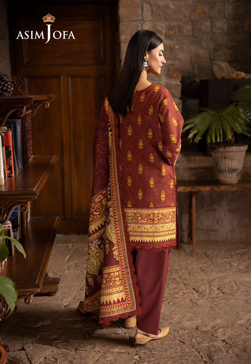 AJUWD-59 PRINTED STITCHED 3 PCS