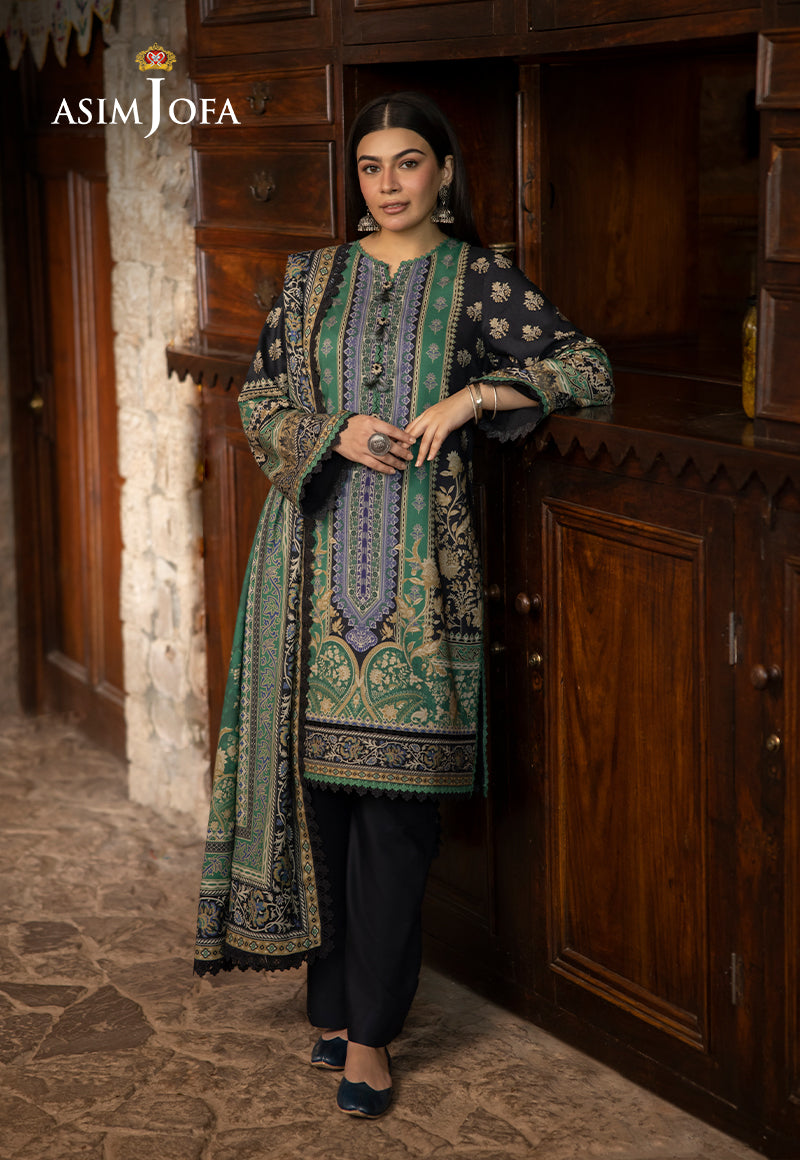 AJUWD-62 PRINTED STITCHED 3 PCS
