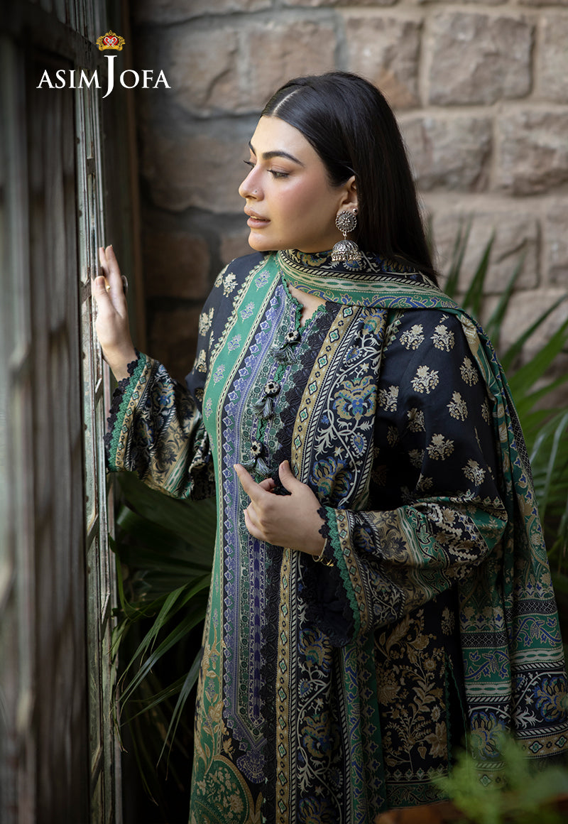 AJUWD-62 PRINTED STITCHED 3 PCS
