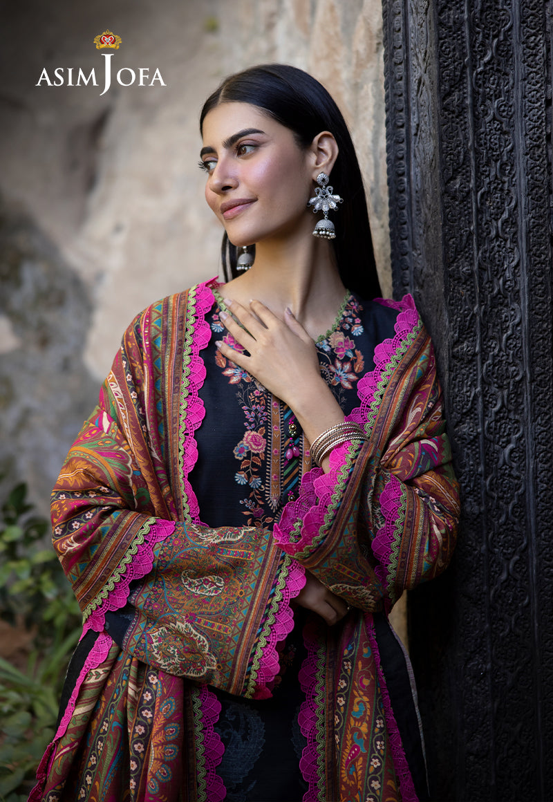 AJUWD-60 PRINTED KHADDAR 3 Pcs