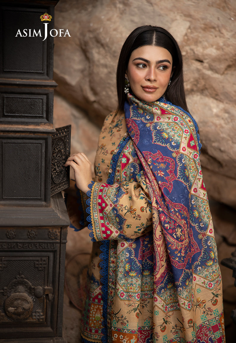 AJUWD-48 PRINTED STITCHED 3 PCS