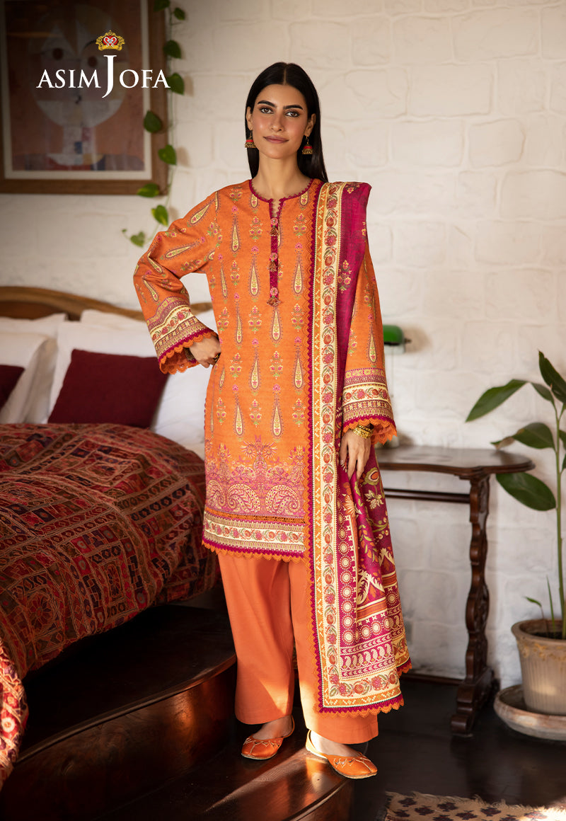 AJUWD-54 PRINTED STITCHED 3 PCS