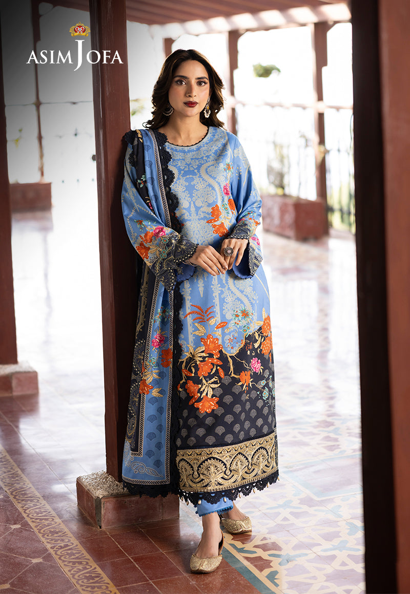 Ajso-55 Unstitched Dupatta 1 Pc Dupatta