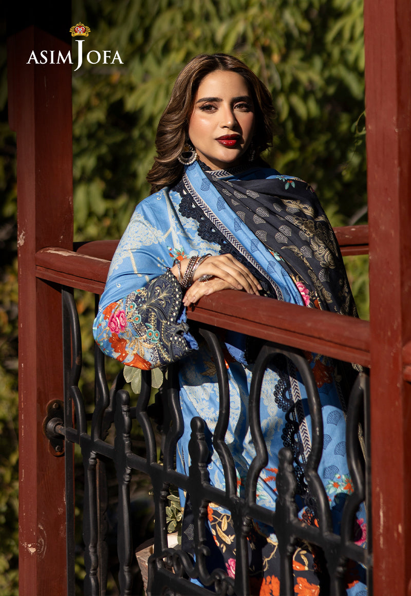 Ajso-55 Unstitched Dupatta 1 Pc Dupatta