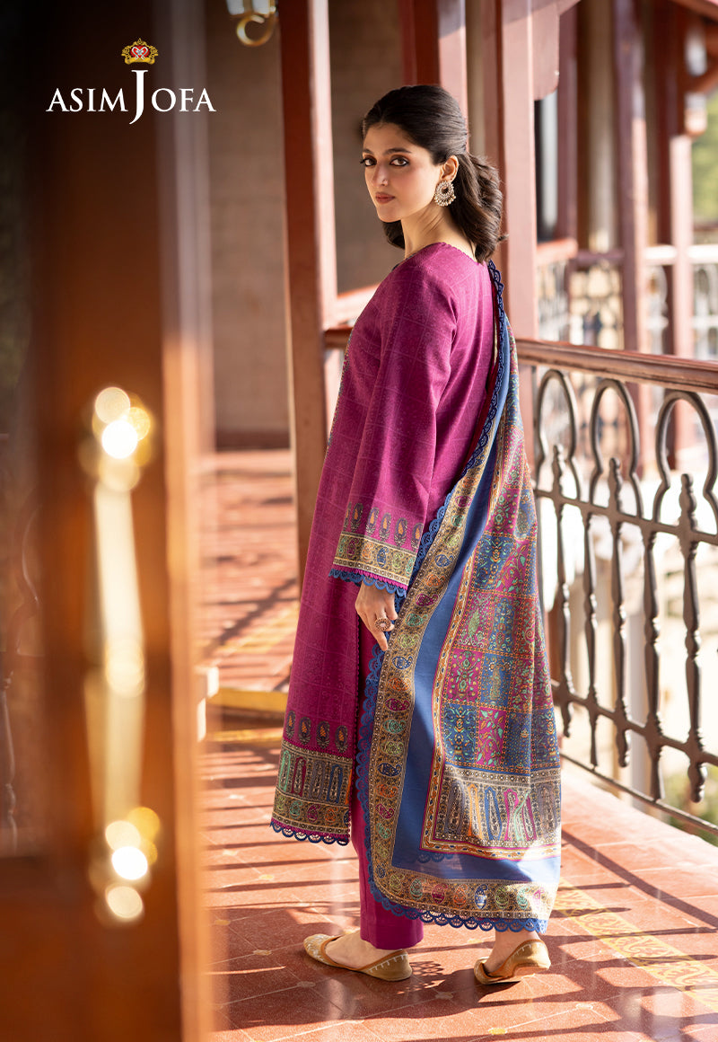 AJUWD-51 PRINTED STITCHED 3 PCS