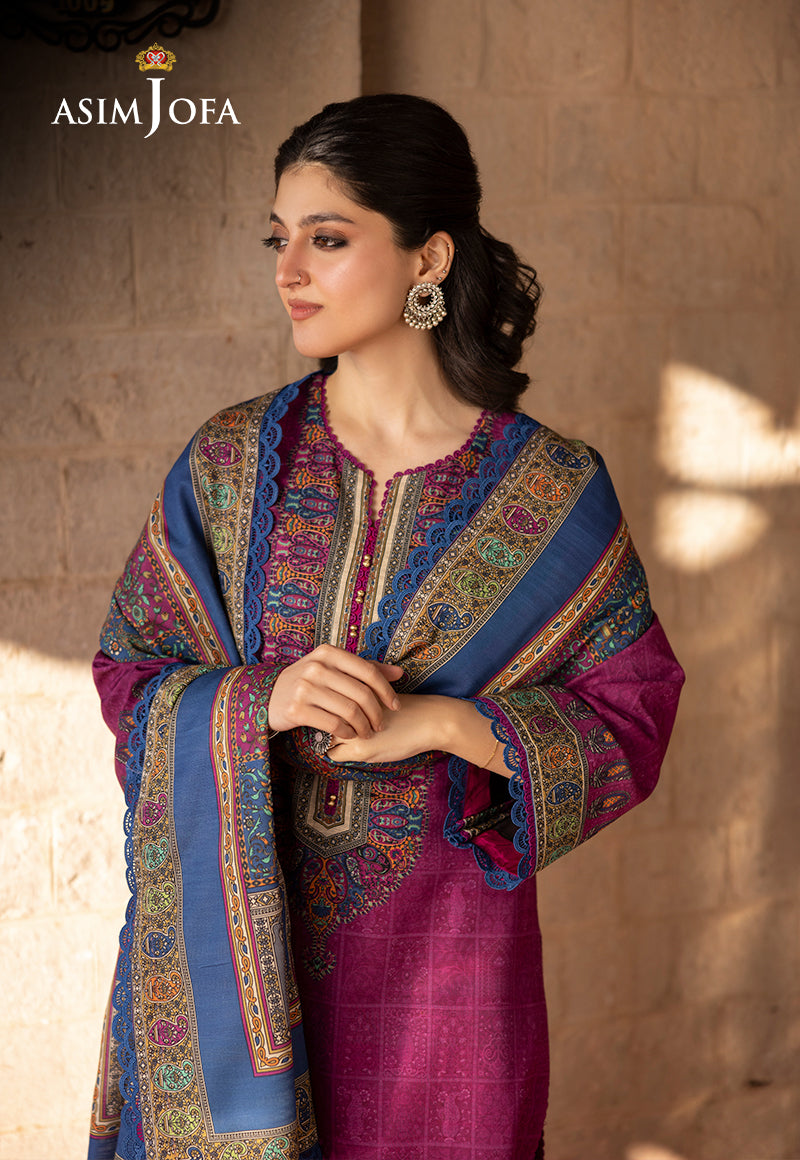 AJUWD-51 PRINTED STITCHED 3 PCS