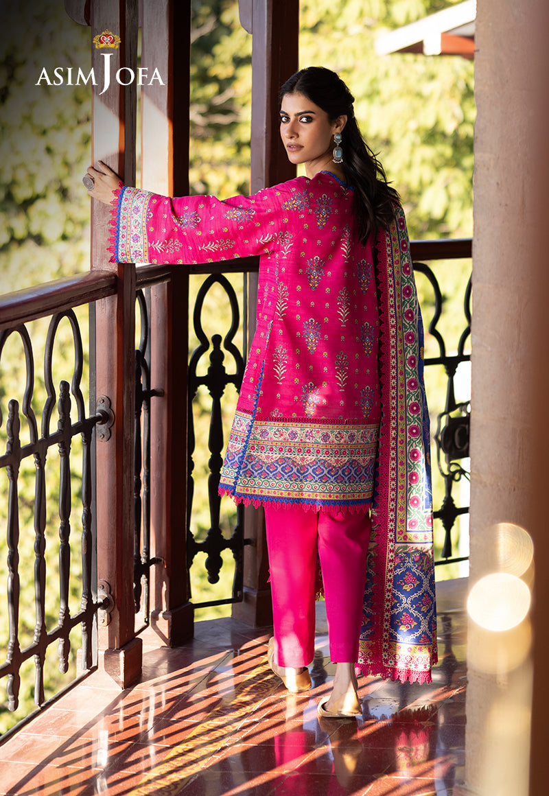 AJUWD-55 PRINTED STITCHED 3 PCS