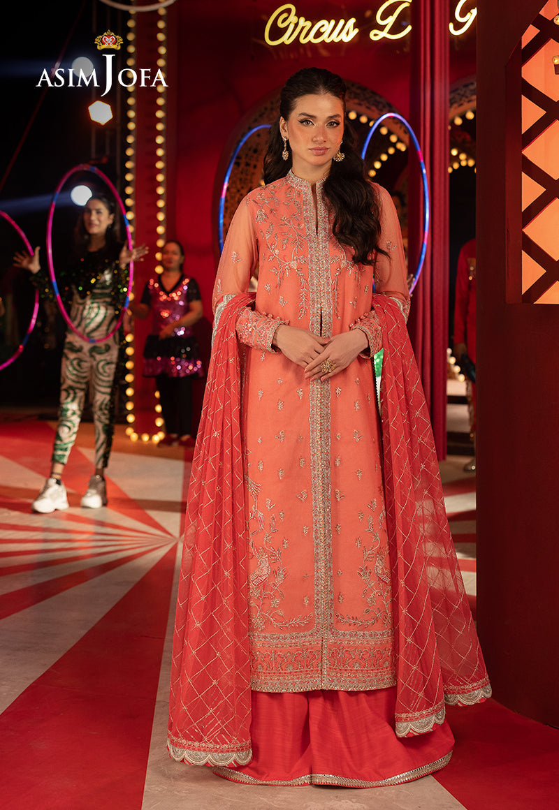AJLLFD-13 Embroidered Net Stitched 3PCS