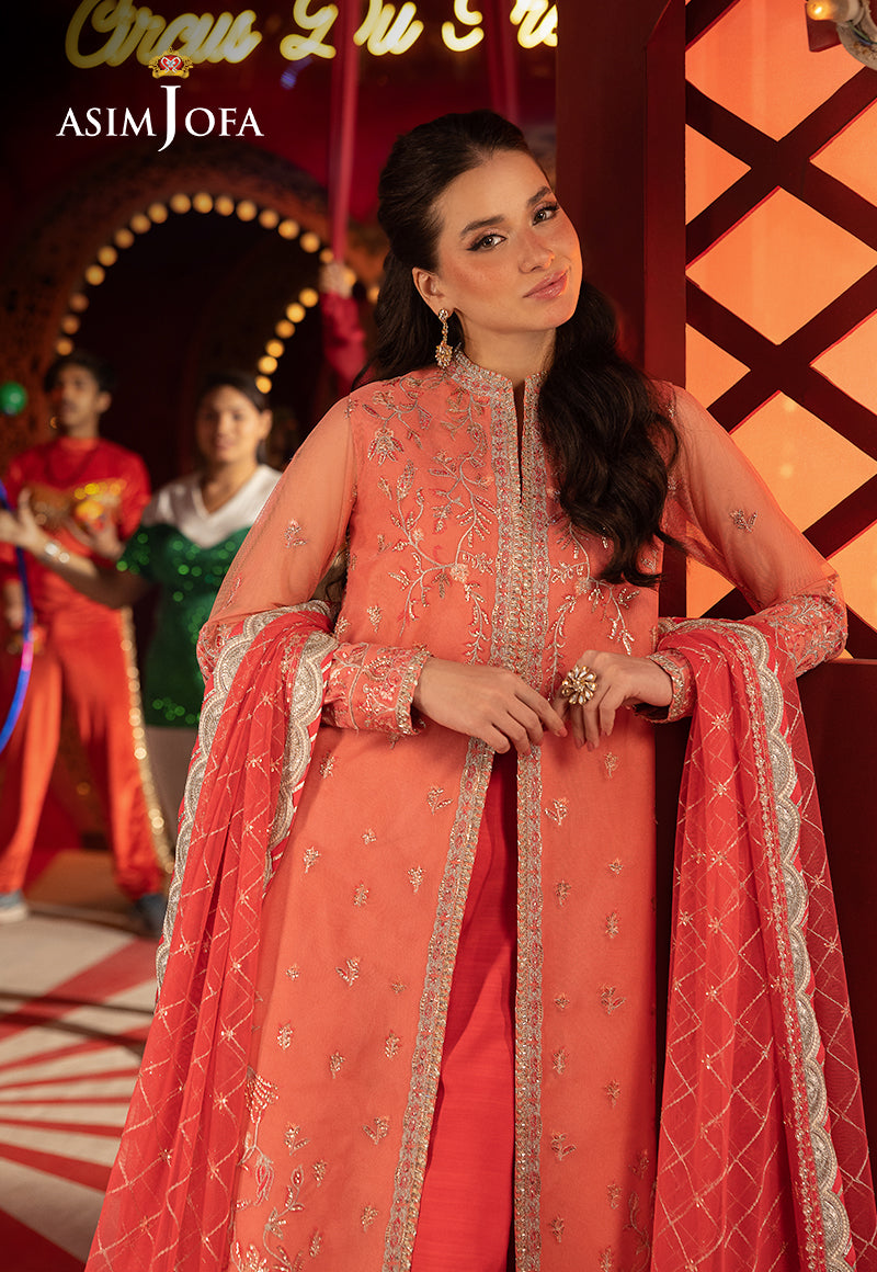 AJLLFD-13 Embroidered Net Stitched 3PCS