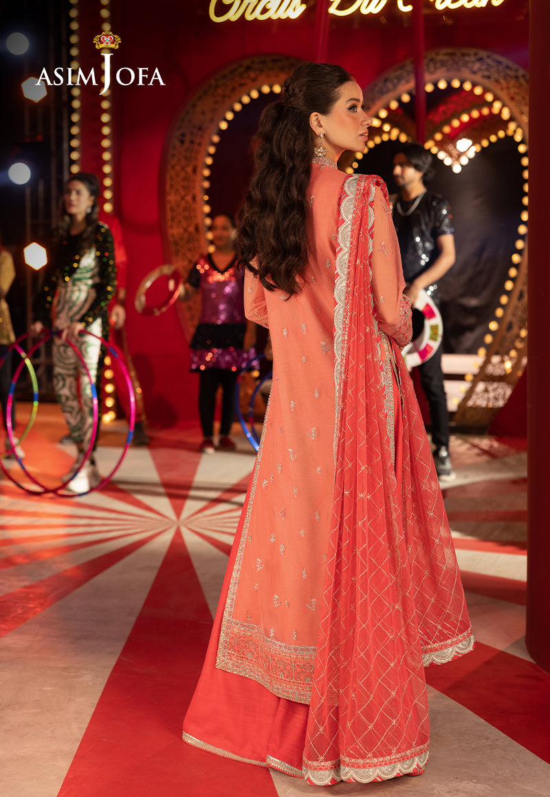 AJLLFD-13 Embroidered Net Stitched 3PCS