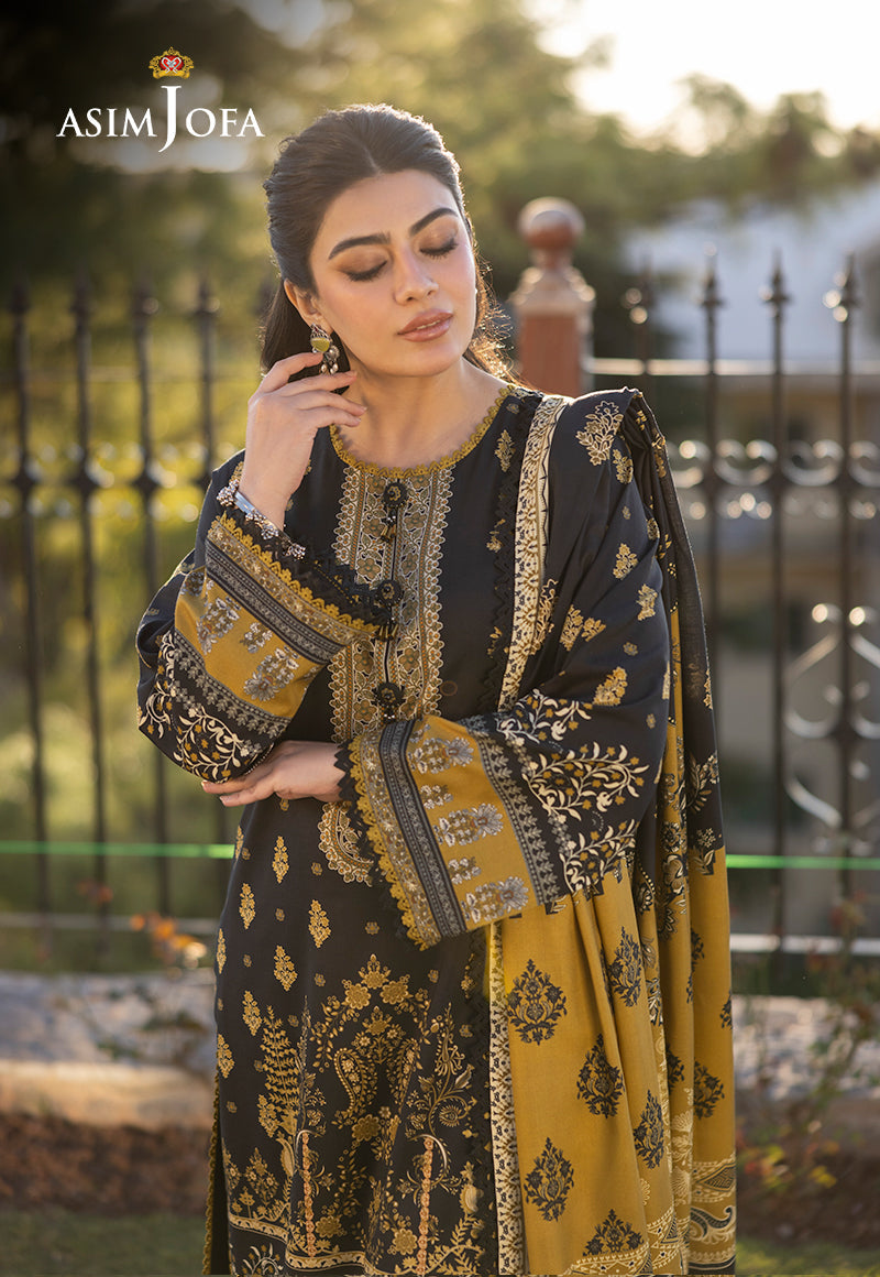 AJUWD-69 PRINTED STITCHED 3 PCS