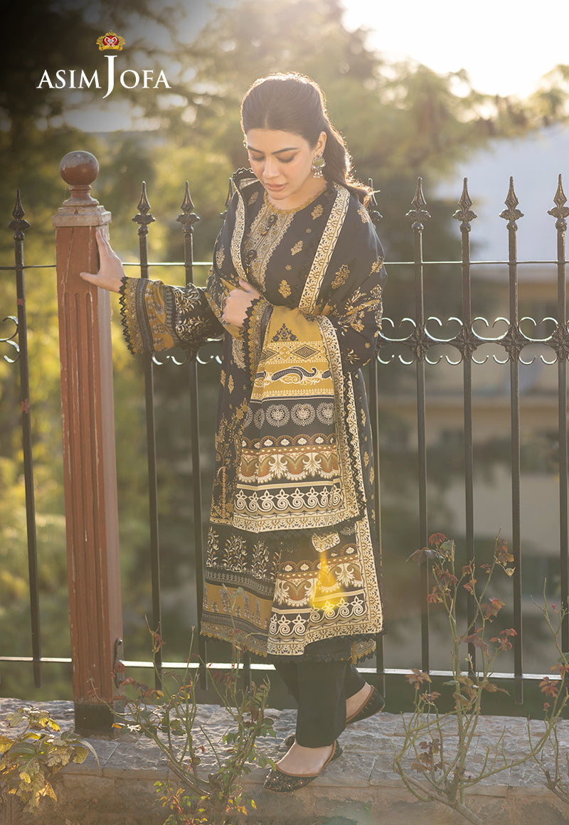 AJUWD-69 PRINTED STITCHED 3 PCS