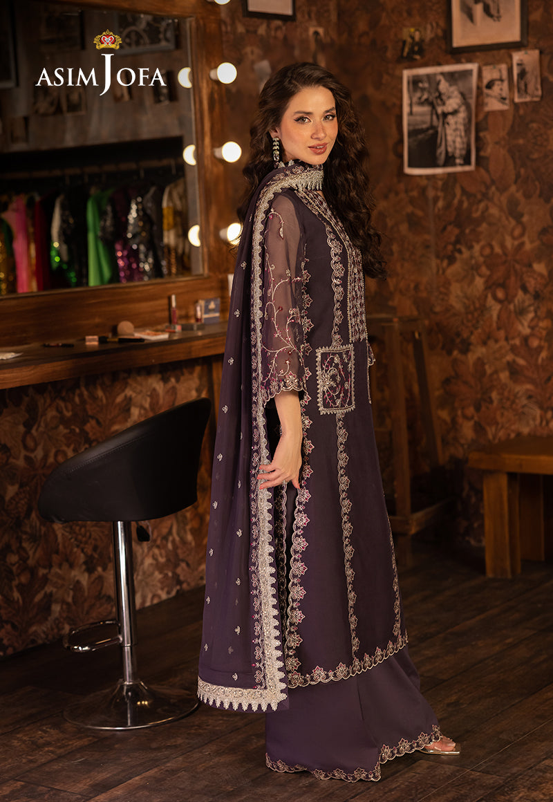 AJLLF-05 Embroidered Chiffon 3 Pcs