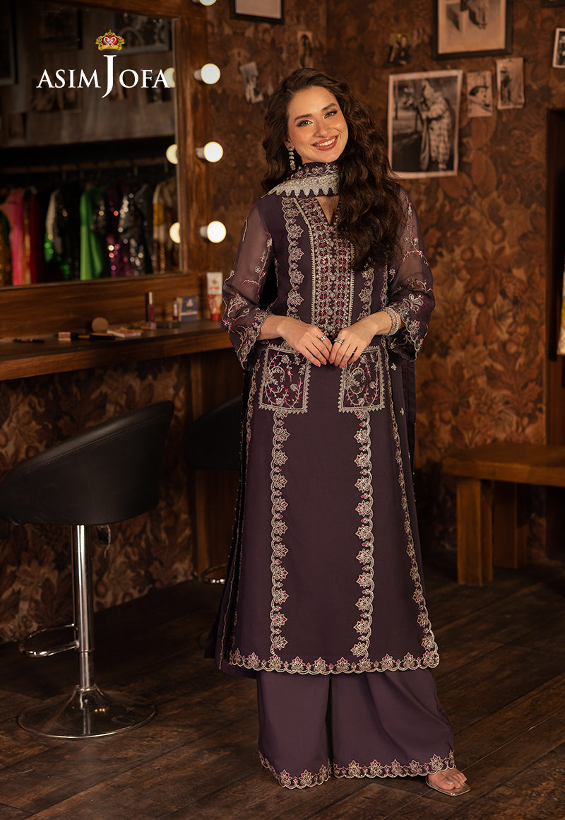 AJLLF-05 Embroidered Chiffon 3 Pcs