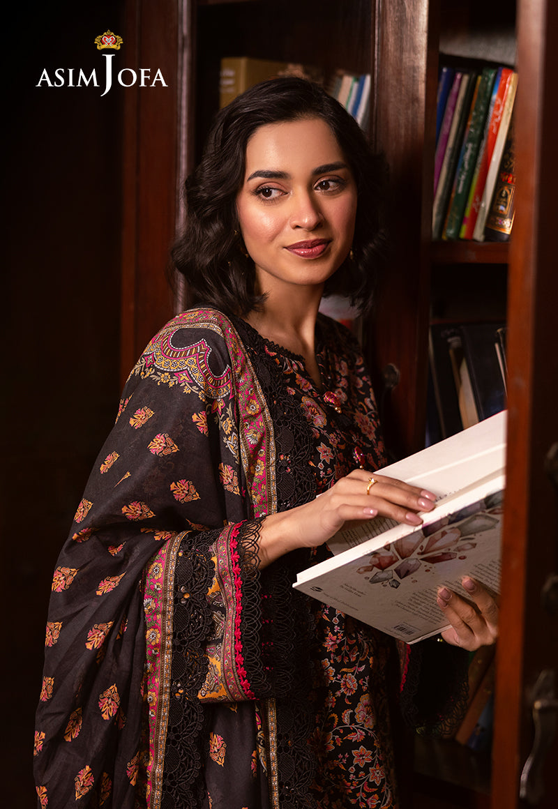 AJUBJ-45 PRINTED LAWN 3 PC