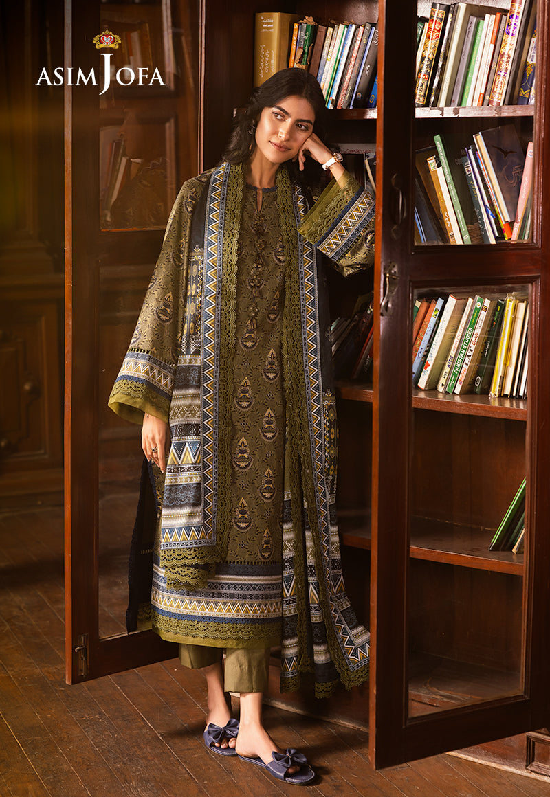 AJUBJ-37 Printed Lawn 3 Pcs