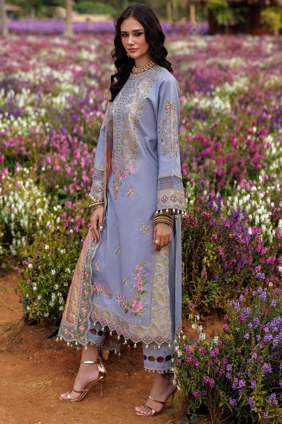 3-PC Embroidered Lawn Collection Suit CZ5-05 P
