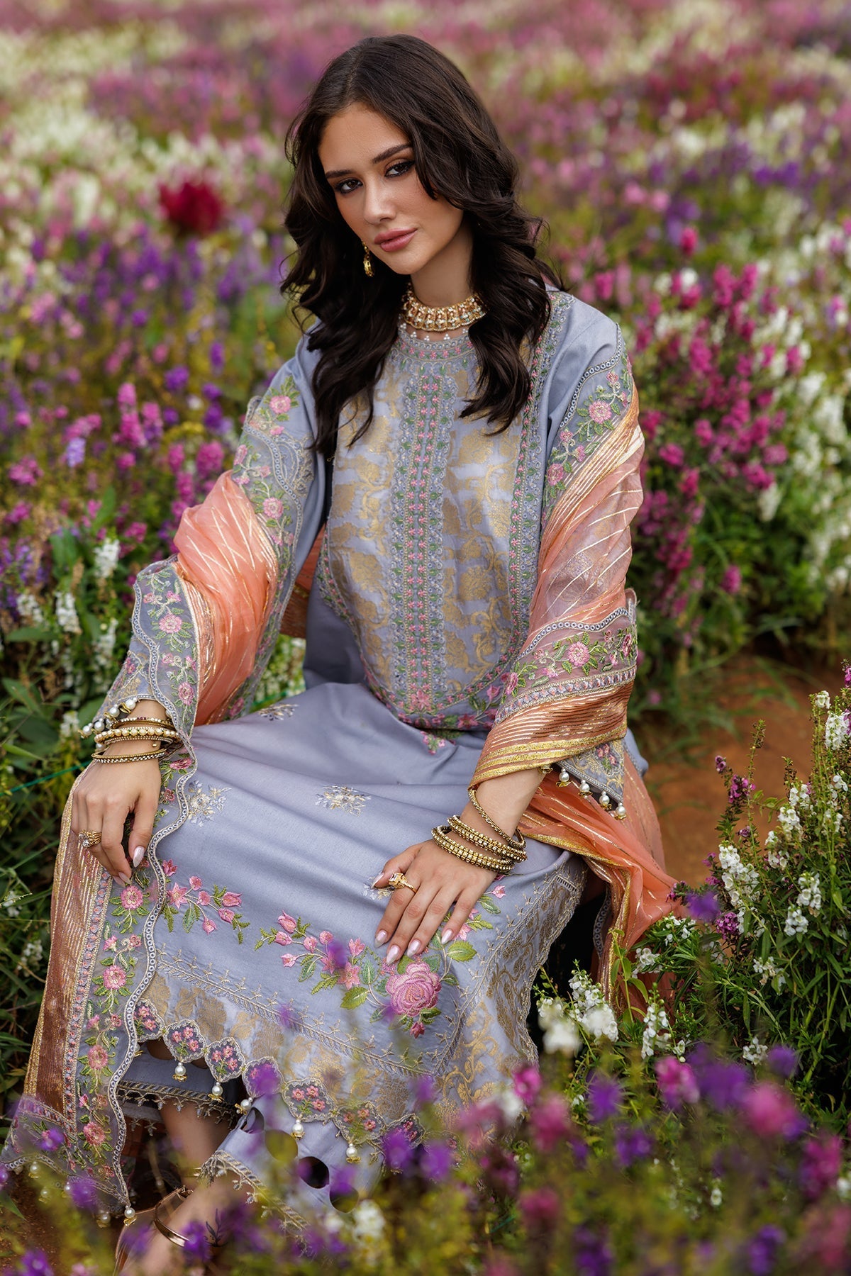 3-PC Embroidered Lawn Collection Suit CZ5-05 P