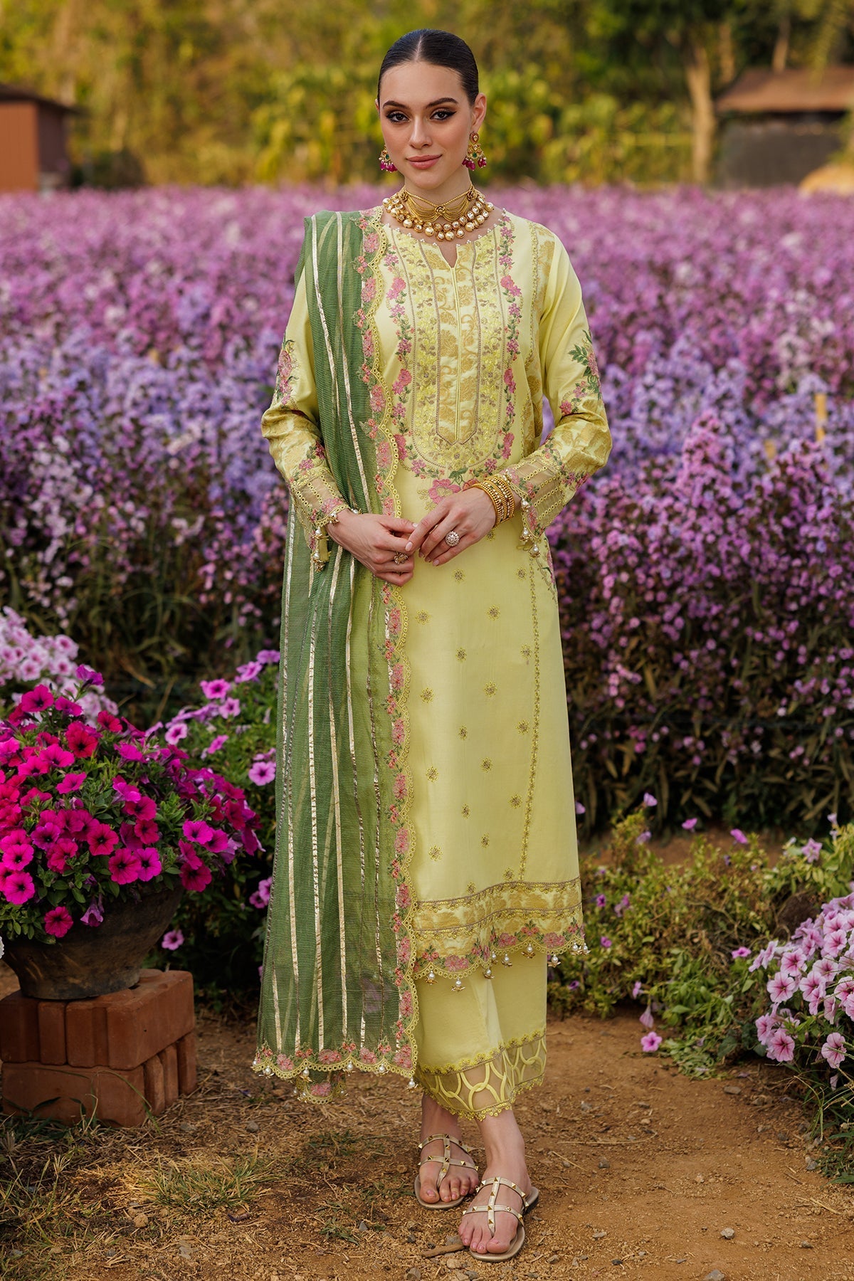 3-PC Embroidered Lawn Collection Suit CZ5-06 P
