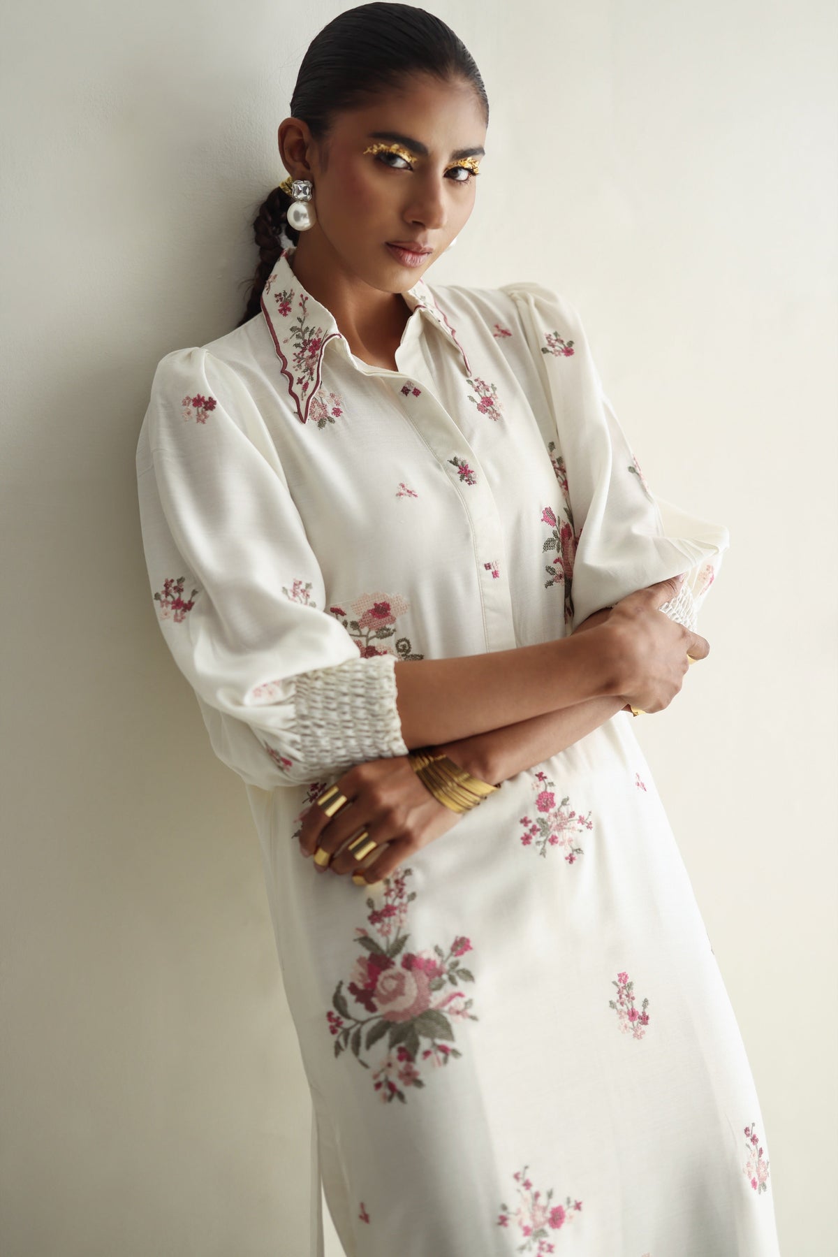 Inflorescence - Ivory Shirt Long