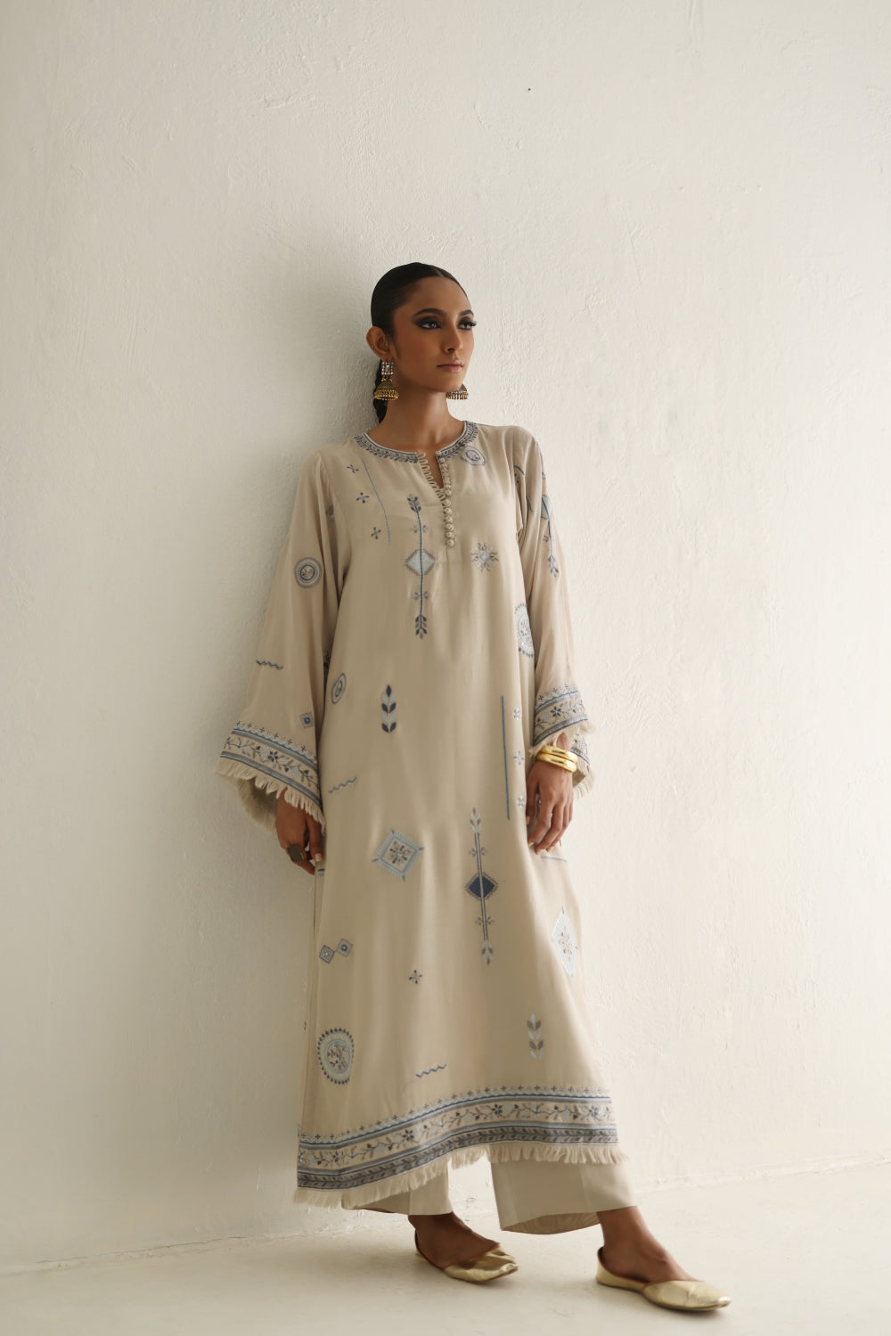 Single Stitched - Fawn - Cotton - Shirt with Slip Only