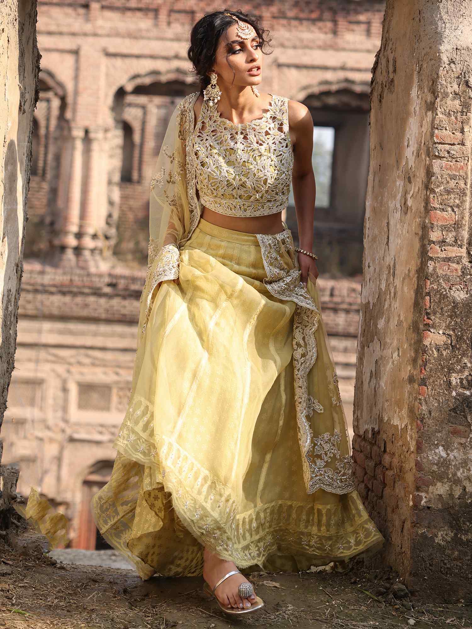 Blouse, Lehenga & Dupatta