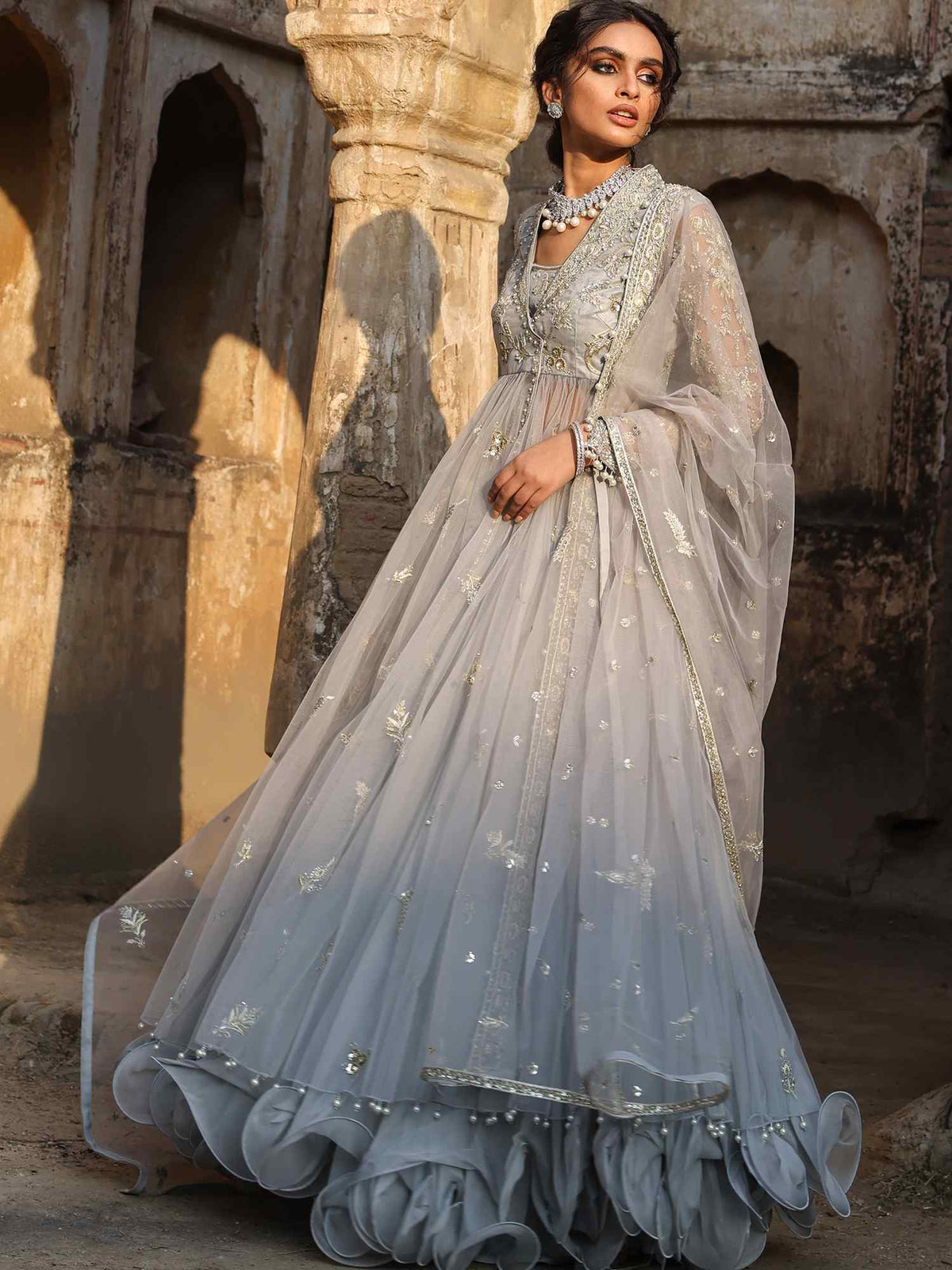 Angarkha, Dupatta & Lehenga
