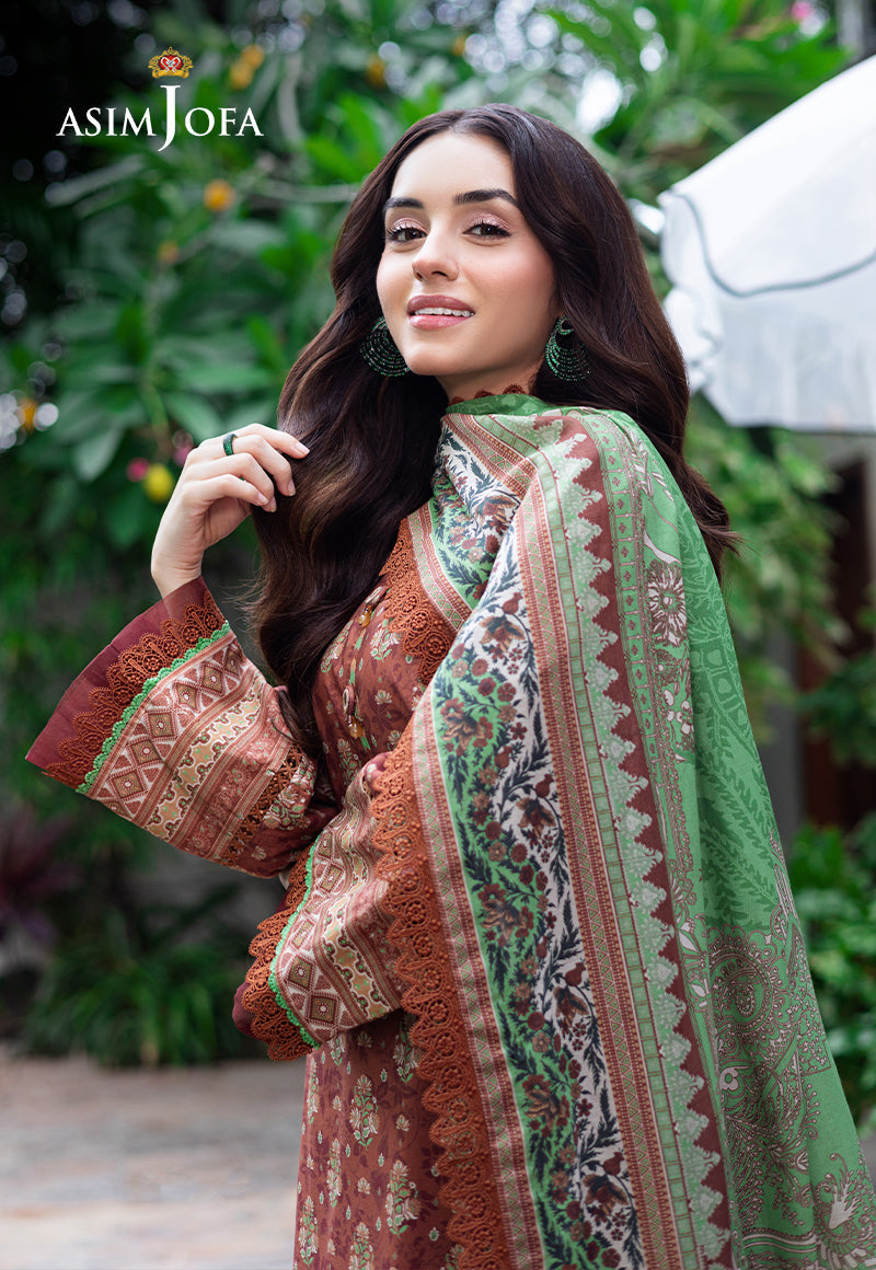 AJUUB-25 PRINTED LAWN 3 PC